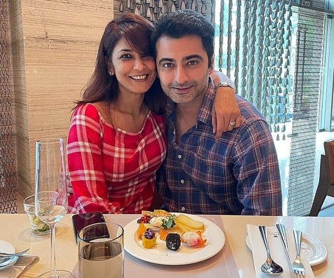 Harshad Arora enjoying brunch with his sweetheart in January 2021