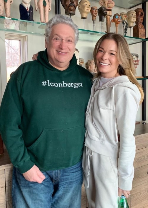 Harvey Fierstein as seen in a picture that was taken with singer LeAnn Rimes in March 2020