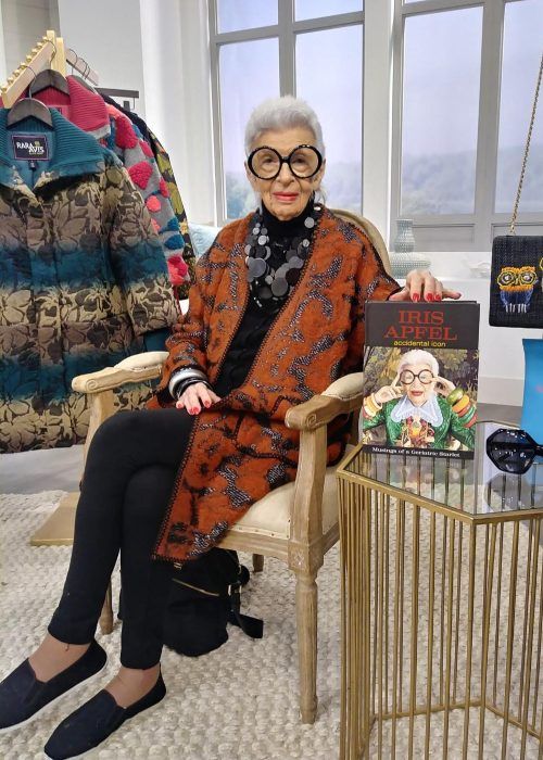 Iris Apfel seen as photographed in 2018