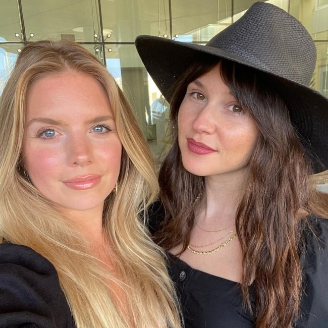 Jenn Proske as seen in a selfie that was taken in July 2021, with her sister-in-law Rachel Schneider