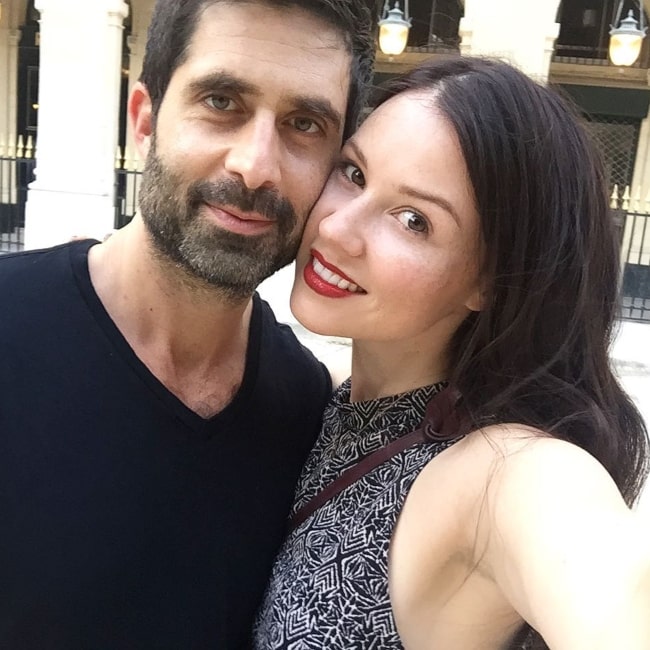 Jenn Proske as seen in a selfie with her husband actor Stephen Schneider in June 2017