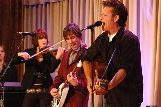 John Mellencamp (right) seen performing at Walter Reed Army Medical Center in 2007