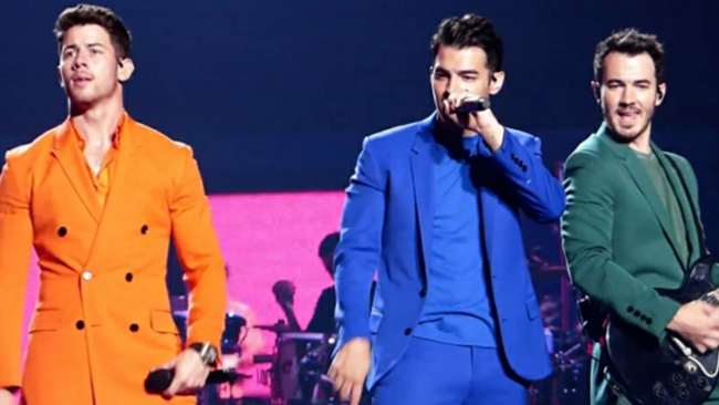 Jonas Brothers seen performing in August 2019