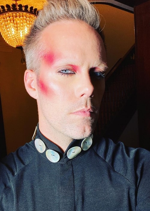 Justin Tranter as seen in a selfie that was taken in Febuary 2020