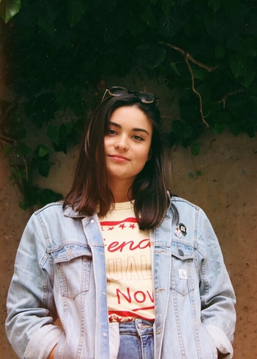 Kawennáhere Devery Jacobs as seen while posing for a picture in Venice, Italy in 2018