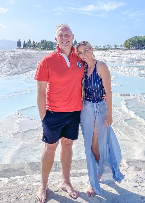 Khyl Shumway as seen in a picture that was taken with his wife Michelle Shumway in Pamukkale, Turkey, in May 2021