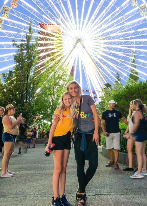 Lexi Shumway as seen in a picture that was taken with her mother Michelle Shumway at Lagoon Amusement Park in April 2019