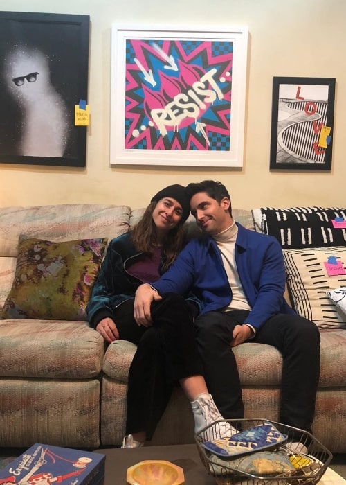 Lucia Aniello as seen in a picture that was taken with her spouse actor and director Paul W. Downs in February 2019