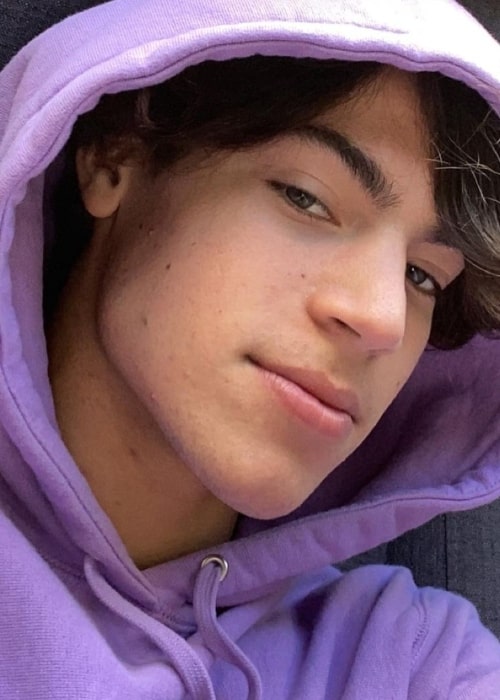 Mason Patterson as seen in a selfie that was taken in Los Angeles, California in November 2020