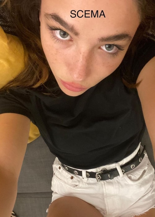 Matilda de Angelis as seen in a selfie that was taken in August 2021