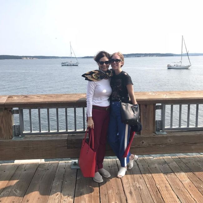 Miranda Pearman-Maday (right) seen smiling with her mother in May 2019