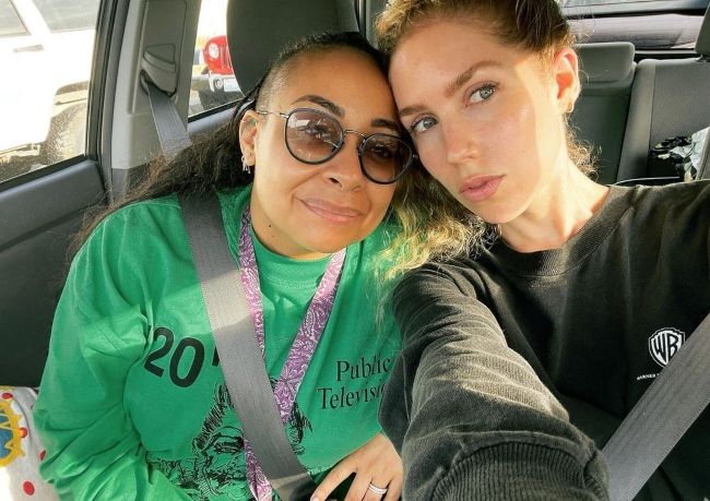 Miranda Pearman-Maday (right) seen with her wife Raven Symoné in 2021