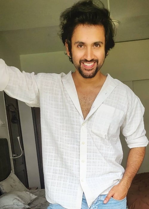 Mishkat Varma as seen while smiling for the camera in July 2020