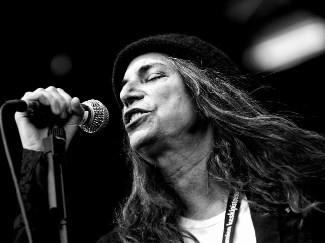 Patti Smith as seen while performing at Provinssirock festival in Seinäjoki, Finland in June 2007