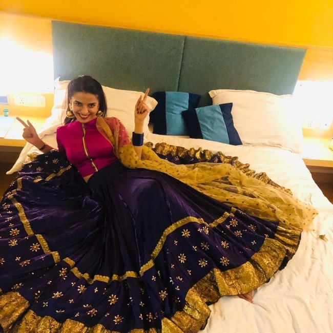Pooja Sharma all smiles in January 2019