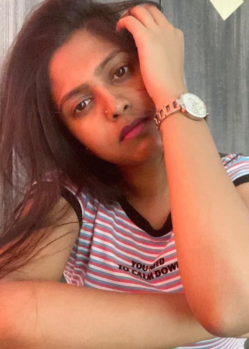 Praneeta Patnaik as seen in a selfie that was taken in May 2020