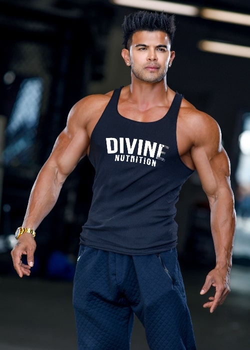 Sahil Khan as seen while posing for the camera