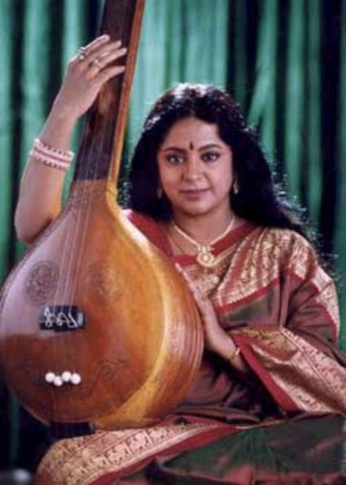 Srividya as seen in a picture that was taken in the past