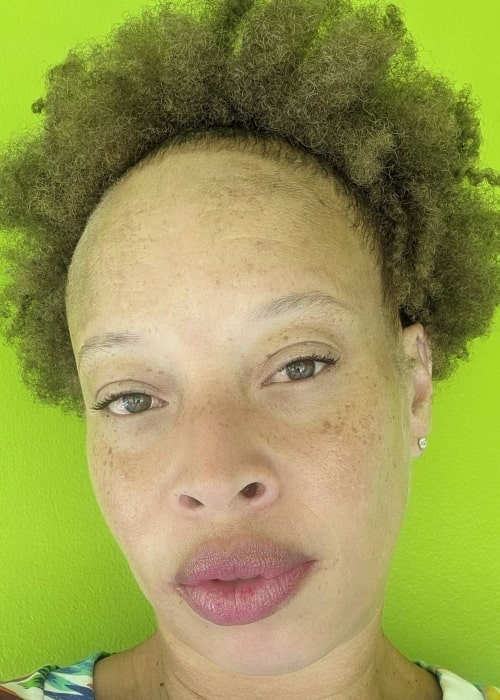 Stacey McKenzie as seen in a selfie that was taken in August 2021