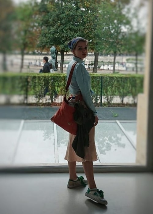 Tallulah Greive as seen in a picture that was taken at Musée de l'Orangerie in Paris, France in September 2019