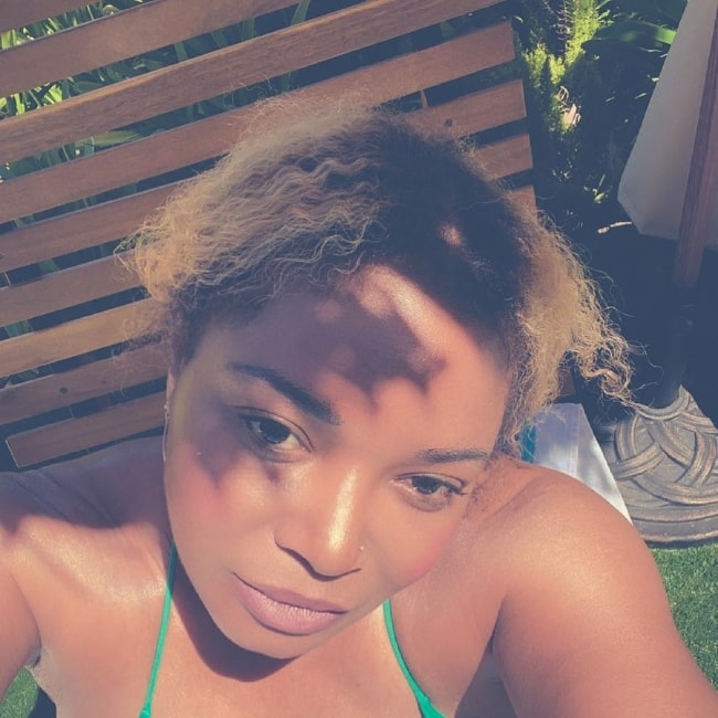 Tamala Jones as seen while taking a selfie in June 2021