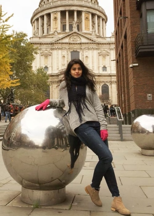 Anisha Victor as seen in a picture that was taken in front of St. Paul's Cathedral in June 2021