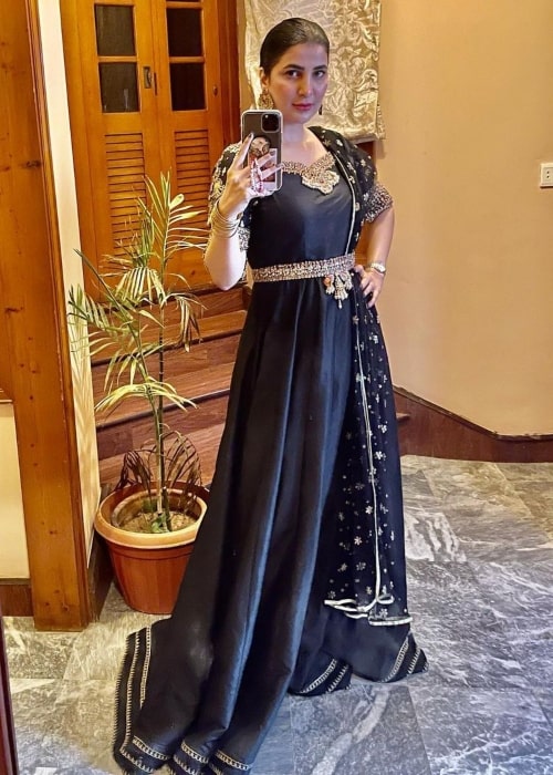 Areeba Habib as seen in a selfie that was taken in September 2021