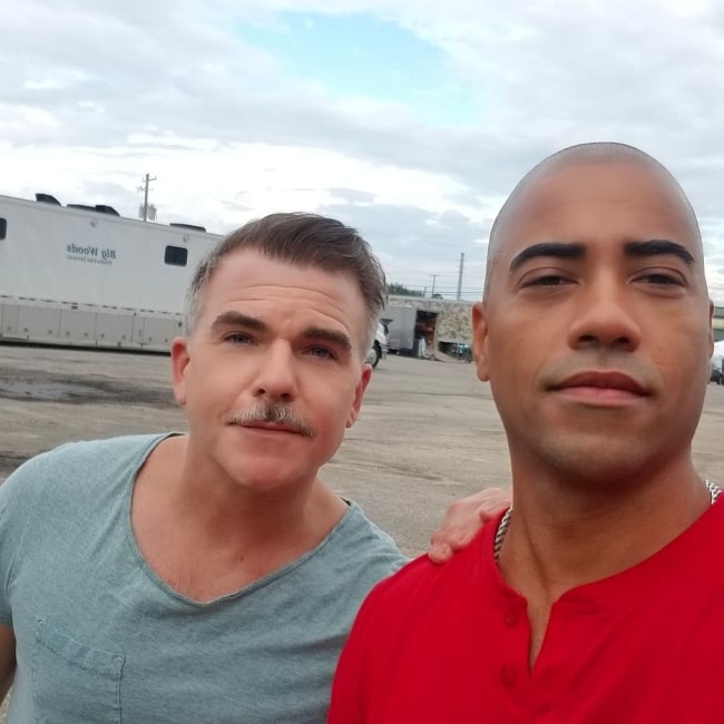 Brad James (Right) and Cullen Moss as seen in a selfie in August 2021