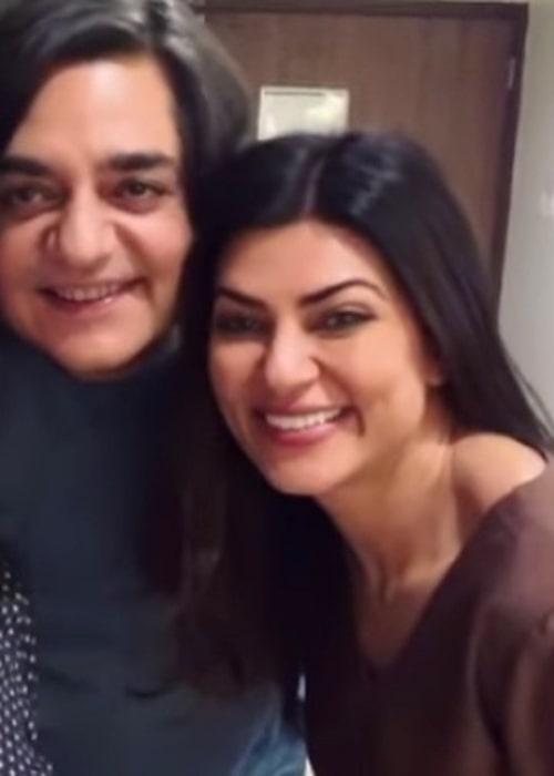 Chandrachur Singh as seen in a picture that was taken with actress Sushmita Sen in June 2020