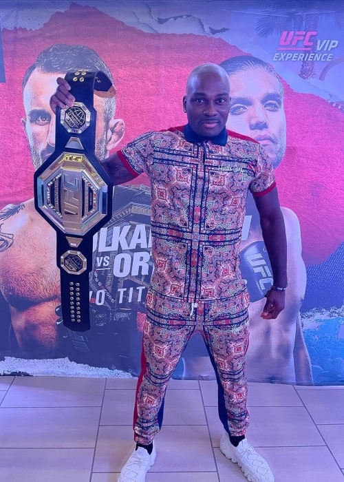 Derek Brunson as seen in an Instagram Post in September 2021