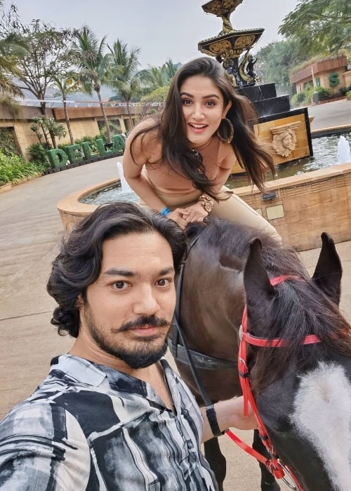 Donal Bisht as seen in a selfie that was taken with her brother Ranjan Bisht in June 2021