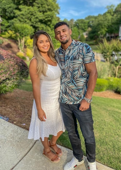Douglas Lima and Jessica Lima, as seen in May 2021