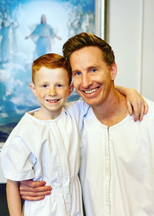 Ender Orgill as seen in a picture with his father Davey Orgill in March 2021