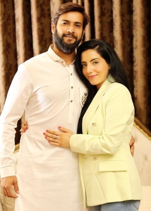 Imad Wasim and Sannia Ashfaq, as seen in August 2021
