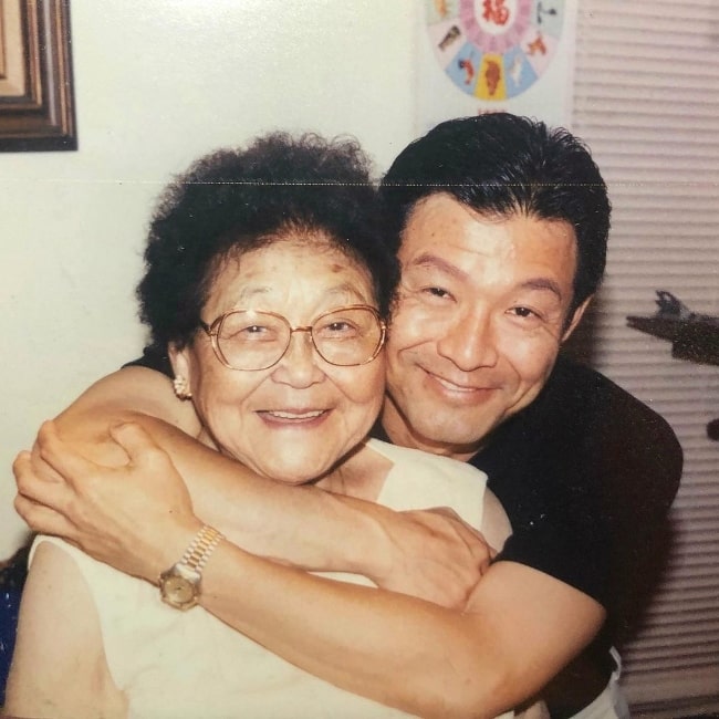 James Saito and his mother as seen in an Instagram post in May 2020