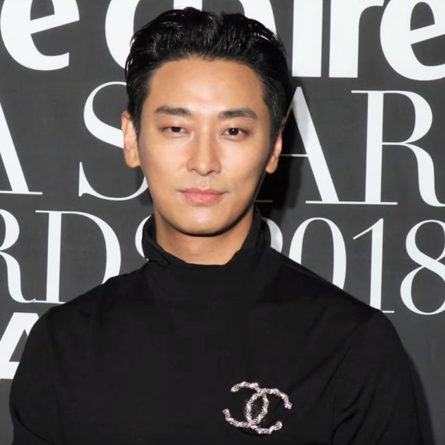 Ju Ji-hoon as seen in a screenshot that was taken from a video at Marie Clarie ASIA STAR AWARDS 2018 CHANEL