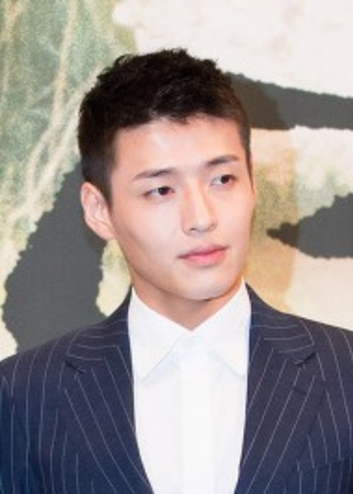 Kang Ha-neul at 'Moon Lovers - Scarlet Heart Ryeo' press conference in August 2016