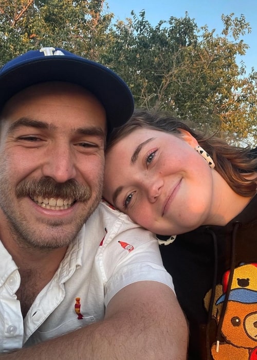 Kennedy Slocum and her beau Andy Warren in a selfie that was taken in June 2021