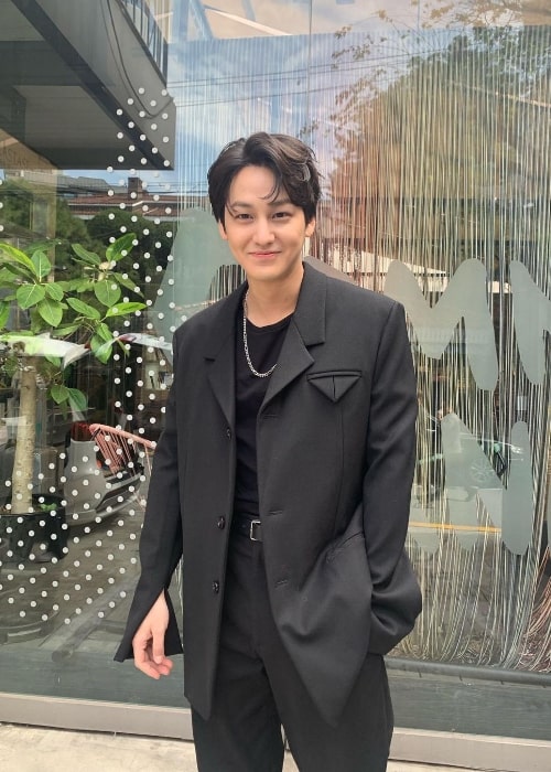 Kim Bum as seen while smiling for the camera in October 2020