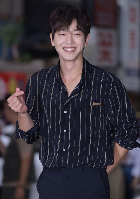 Lee Tae-sun as seen while smiling for the camera in 2019