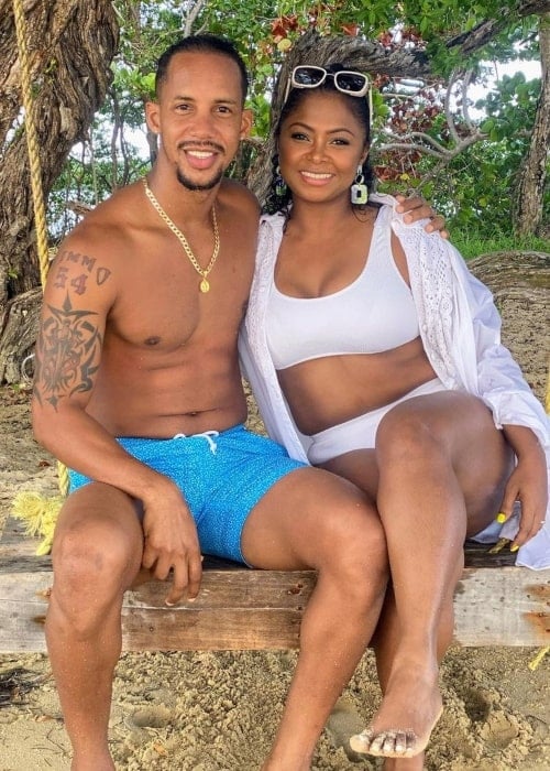 Lendl Simmons and Kabrina Simmons, as seen in September 2020