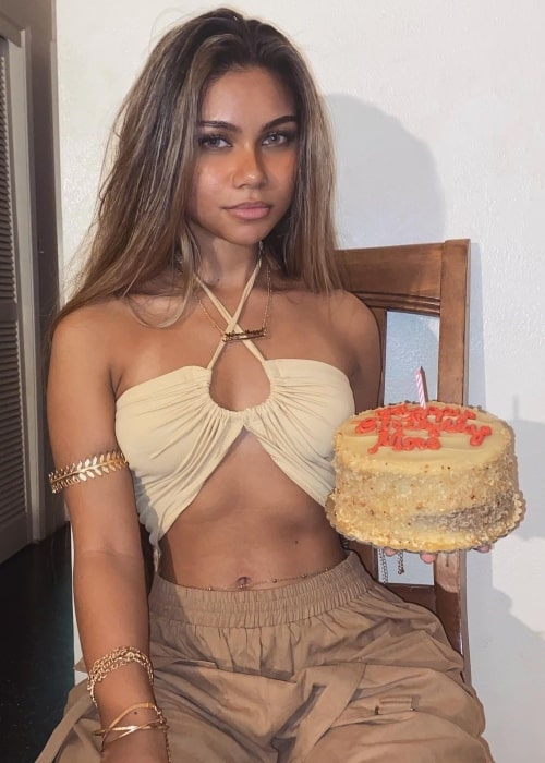 Maile Hammahz as seen in a picture that was taken on her 18th birthday in September 2020