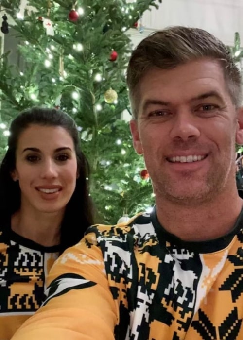 Mason Crosby and Molly Ackerman, as seen in December 2020