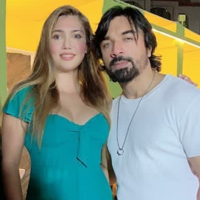 Nupur Mehta and Ajaz Khan in November 2020