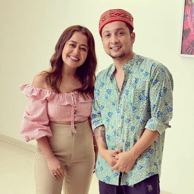 Pawandeep Rajan and Neha Kakkar as seen in an Instagram post in April 2021