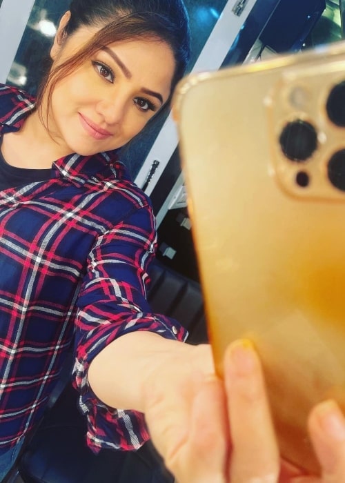 Priyanka Upendra as seen in a selfie that was taken in August 2021