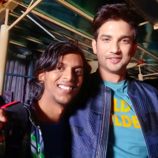 Ranjan Raj (Left) smiling for a picture alongside actor Sushant Singh Rajput