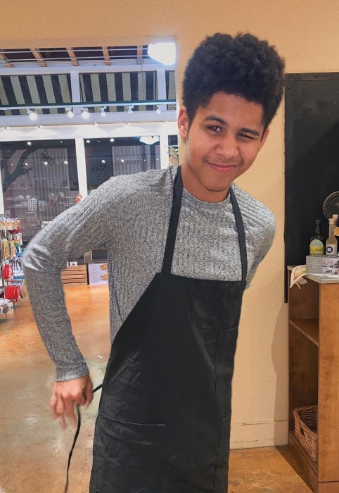 Rhenzy Feliz in March 2019 completing his bucket list for the year by cooking