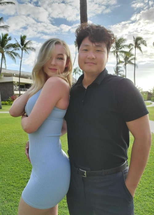 STPeach as seen in a picture with her husband Jay Chae in May 2021