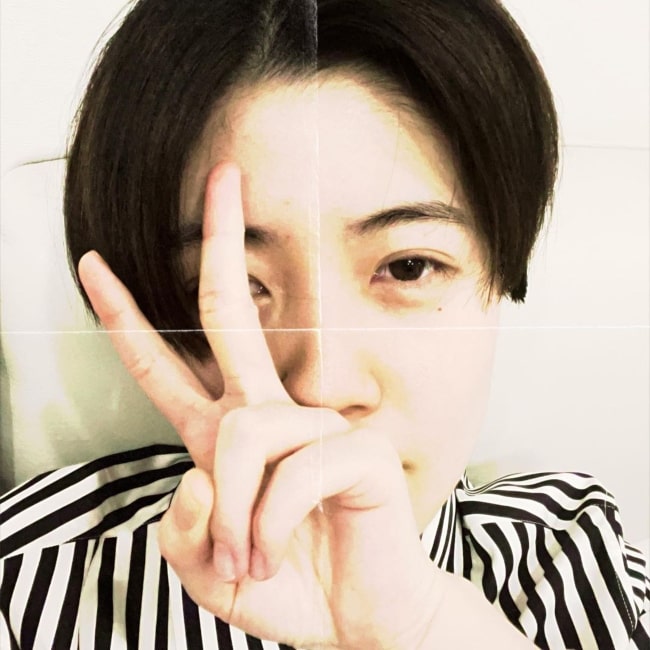 Shim Eun-kyung as seen in a selfie that was taken in August 2021